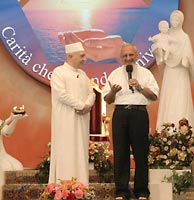 Swami Roberto con Padre Fulgenzio Cortesi