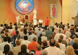 Swami Roberto con Padre Fulgenzio Cortesi