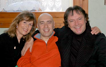Swami Roberto con Red e Bea Canzian Swami Roberto con Red e Bea Canzian
