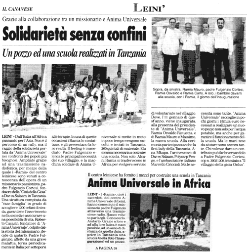 Articolo de Il Canavese