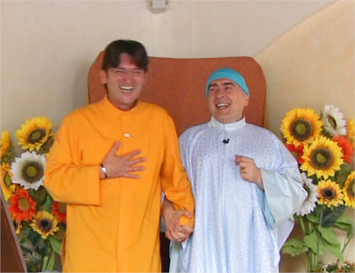 Ramia Roberto Conte con Swami Ramia Roberto Conte con Swami