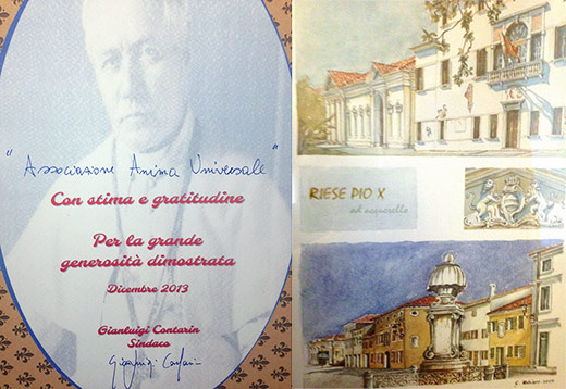 Ringraziamento del Sindaco di Riese Pio X