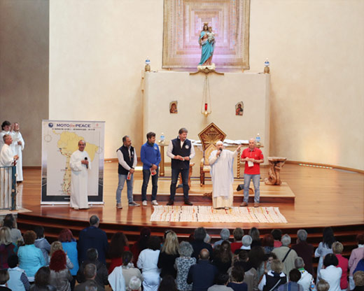 MotoForPeace nel Tempio di Anima Universale