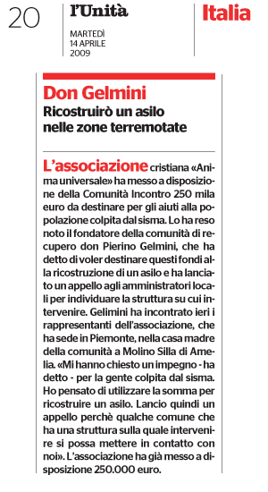 articolo giornale
